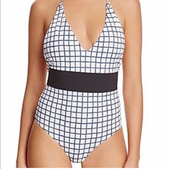 Tavik one piece grid swimsuit - Picture 2 of 5